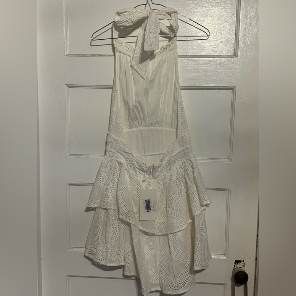White Ruffle Dress - Picture 2 of 2